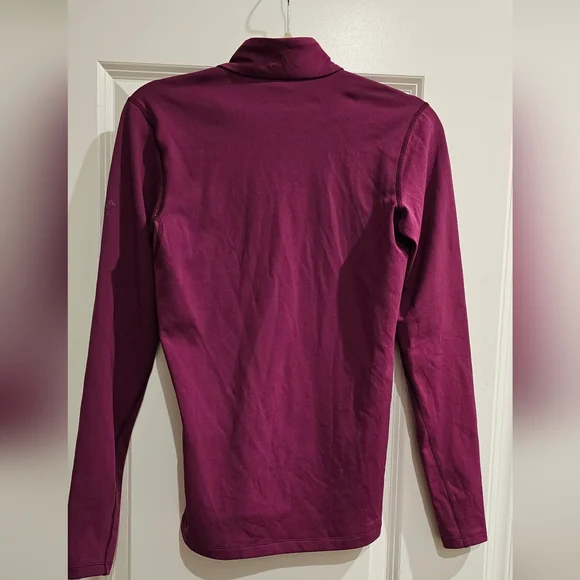 Arc'teryx PhaceAR Women's Burgundy Quarter-Zip Top - Picture 5 of 6